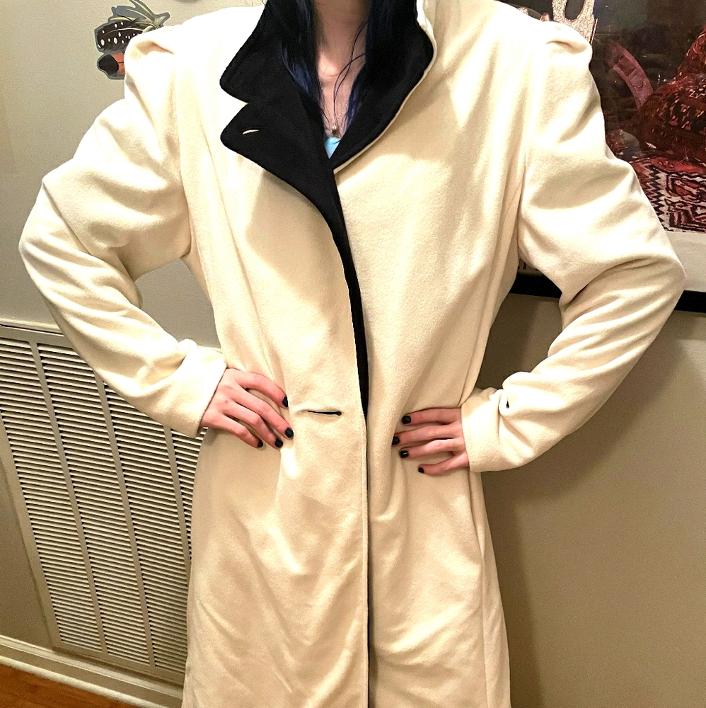 Vintage long white coat